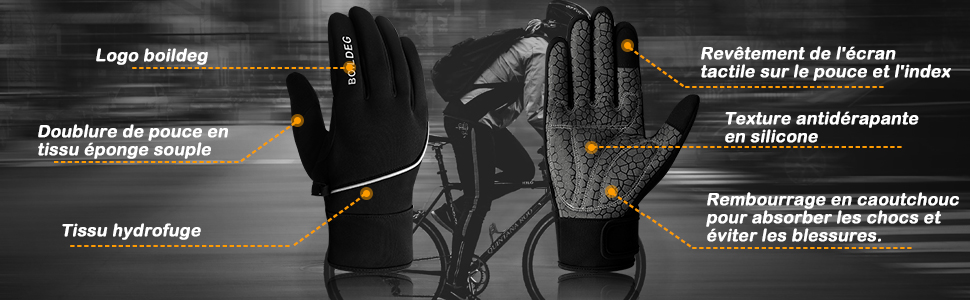 Велосипедні рукавички для гірського велосипеда, чорні, унісекс, XL. Рукавички з неслизьким покриттям та амортизацією.