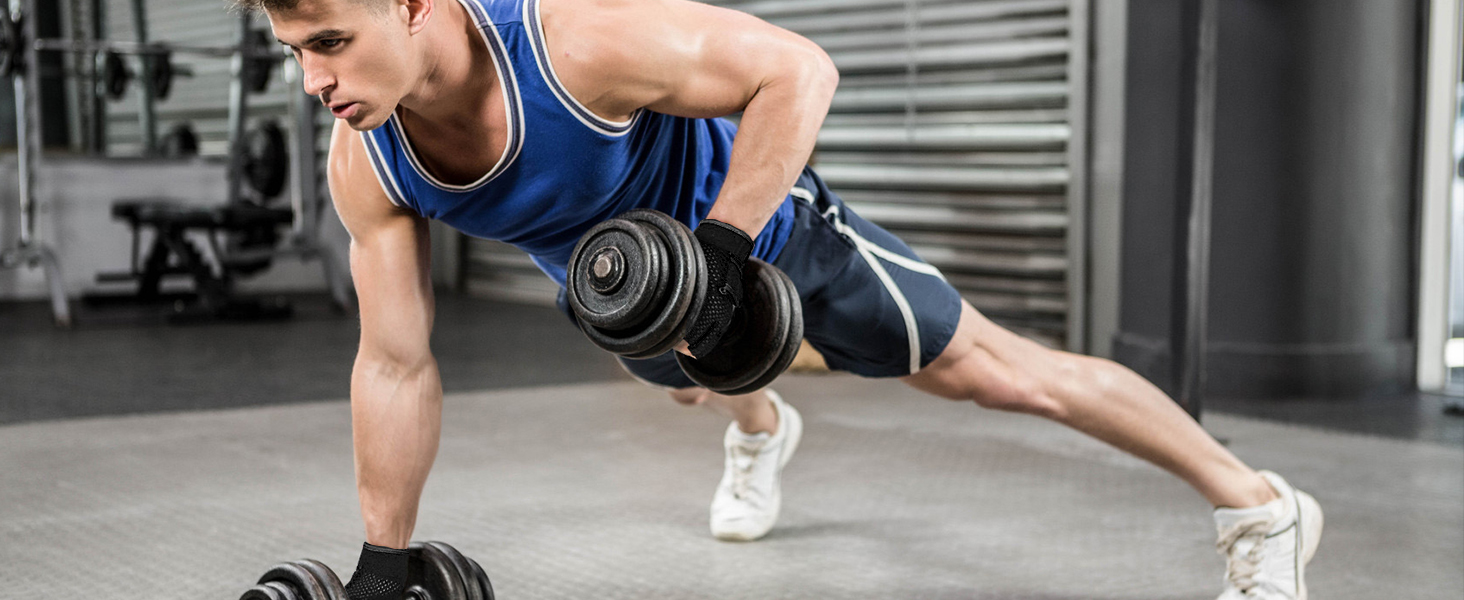 Рукавички для важкої атлетики MOREOK - [3мм гель] для чоловіків та жінок, чорні, L. Ідеально для силових тренувань, підйому ваги, тяги та підтягувань.