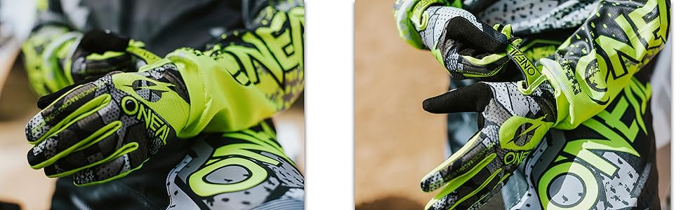 Рукавички O'NEAL Matrix Stacked для мотоцикла та велосипеда (MTB, DH, FR, Downhill, Freeride) чорні/червоні, розмір L