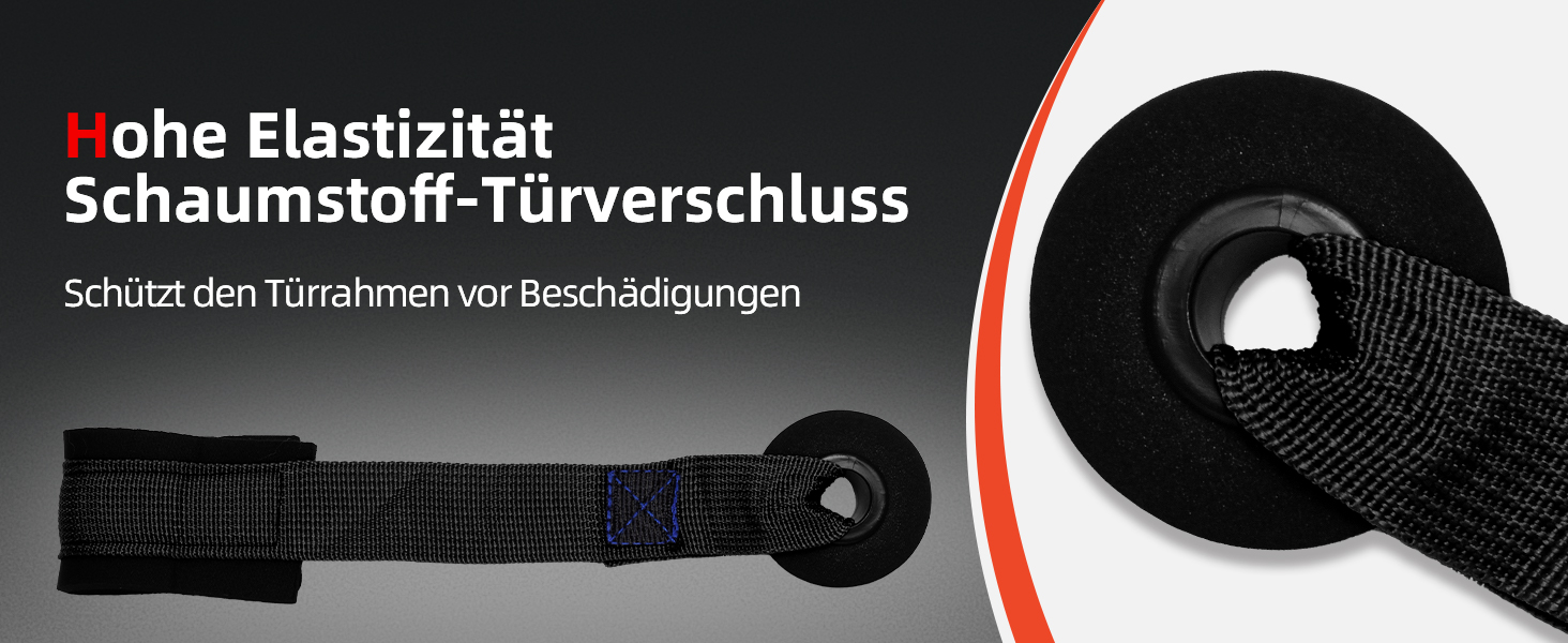 Набір еластичних стрічок Abahub для фітнесу з дверним кріпленням, ручками та петлею для ніг. Ідеально для тренувань всього тіла, домашнього спортзалу, підходить для початківців та досвідчених (100LB)