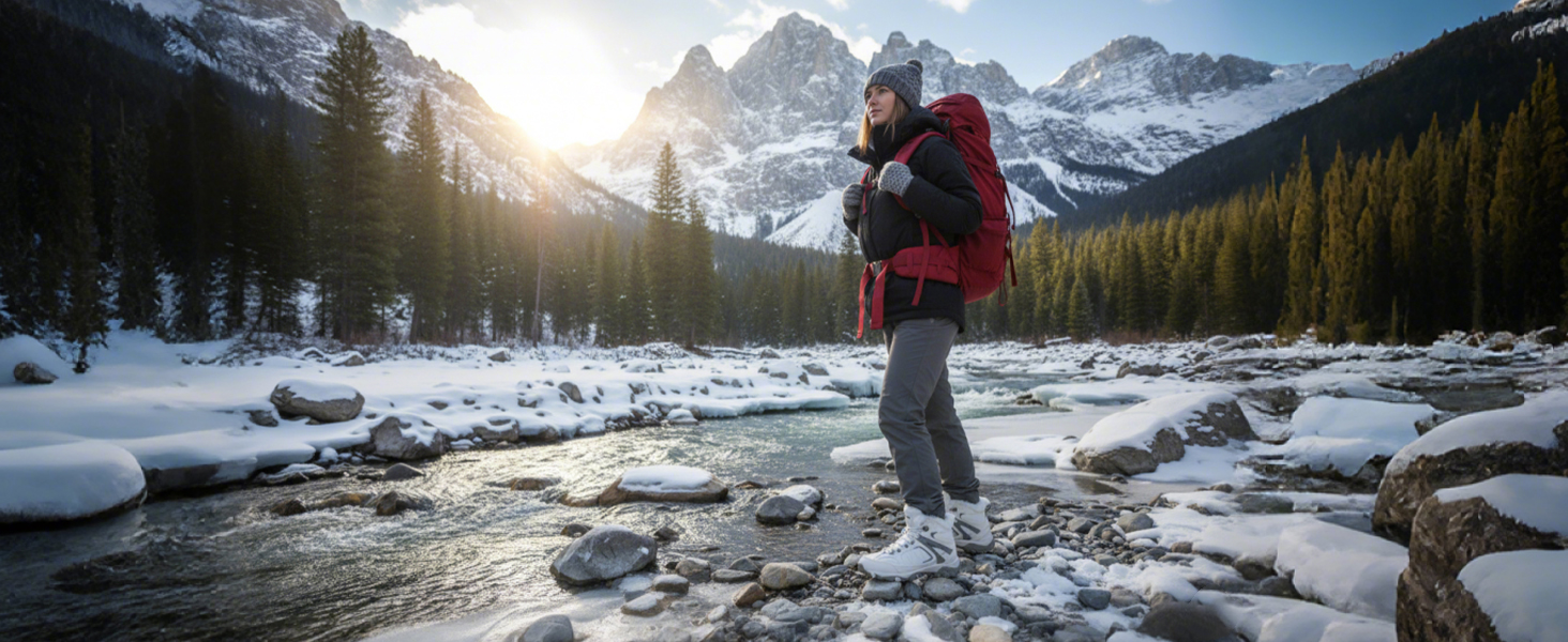 Зимові черевики ASHION для жінок. Теплі, утеплені, для ходьби на снігу та прогулянок. Розміри 36-42, колір бежевий.
