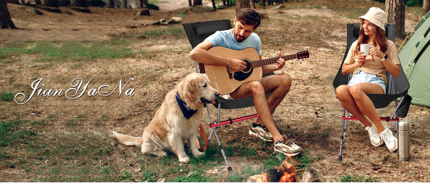 Складний туристичний стільчик Jianyana для відпочинку на природі: риболовля, пляж, сад. Максимальне навантаження 150 кг.