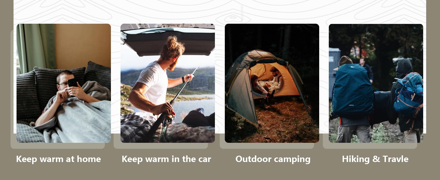 Спальний мішок BISINNA XXL для великих дорослих, 3-4 сезони, зимовий, теплий, для кемпінгу, сірий, 1.5 кг, блискавка справа