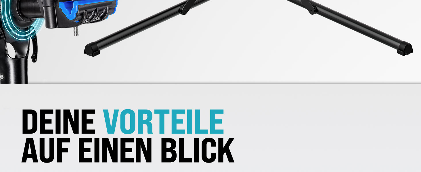 Підставка для збирання велосипедів Monzana® Profi: сталева, складна, регульована по висоті, 50 кг, для E-bike, з органайзером для інструментів та мішком для багажу