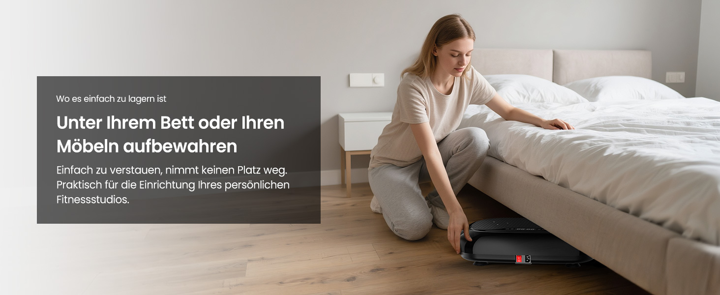 Вібраційна платформа для дому Sport з 9 режимами, 120 інтенсивностей, 4 еластичними гумками, до 150 кг, Bluetooth, пульт ДУ - для домашніх тренувань