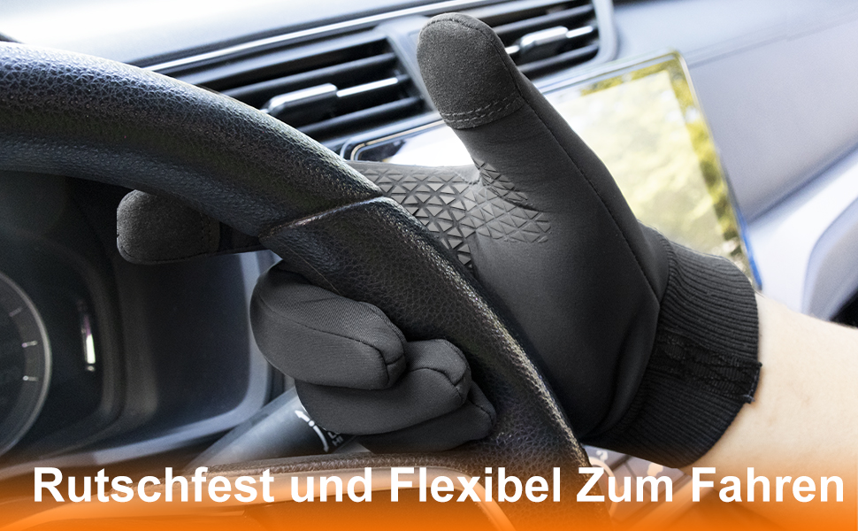 Чоловічі зимові рукавички GINTRON з екраном, термо рукавички, велосипедні рукавички, водонепроникні, вітрозахисні, для бігу, чорні