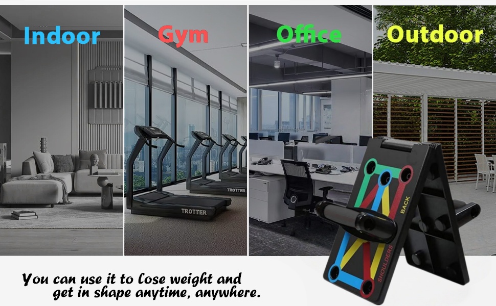 Багатофункціональний тренажер для віджимань 12-в-1 Push Up Board, складаний дошка для тренування м'язів верхньої частини тіла та спалення жиру