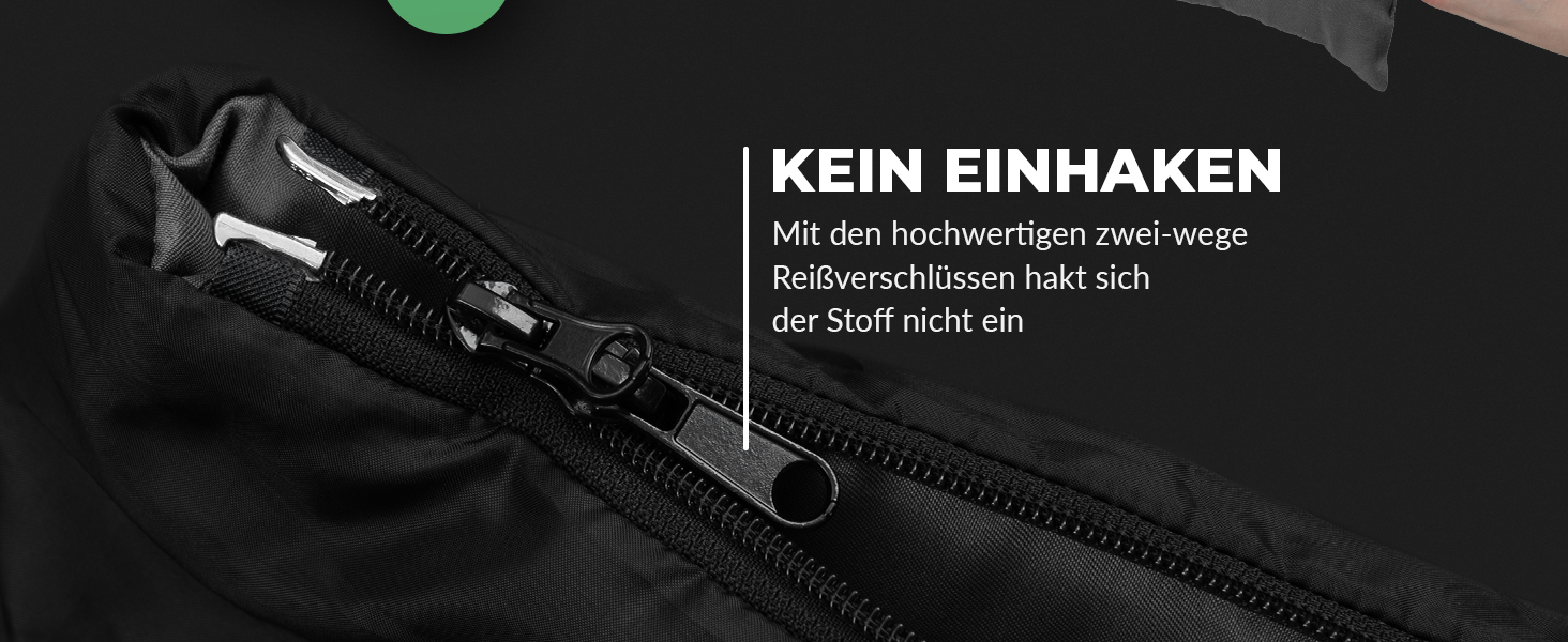Спальний мішок для кемпінгу з капюшоном до -3°C з подушкою - зимовий та літній спальний мішок на 3-4 сезони (75 x 220 см) - туристичний спальний мішок для жінок та чоловіків (теплий) (Чорний, 150GSM, без капюшону)