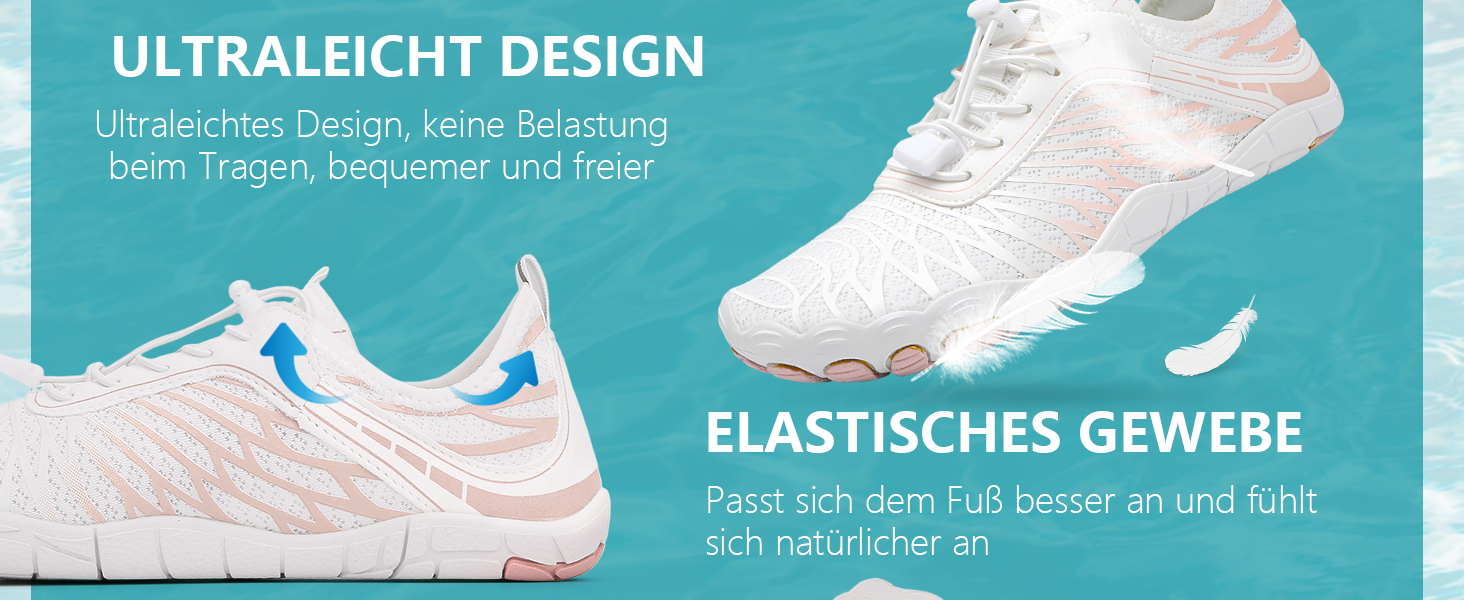 RUYI Взуття для пішоходів без шкарпеток унісекс, швидковисихаюче, для плавання, м'яке, легке, трейлові кросівки, фітнес-взуття з антиковзкою підошвою та широкою передньою частиною, A09, фіолетовий, 40 EU