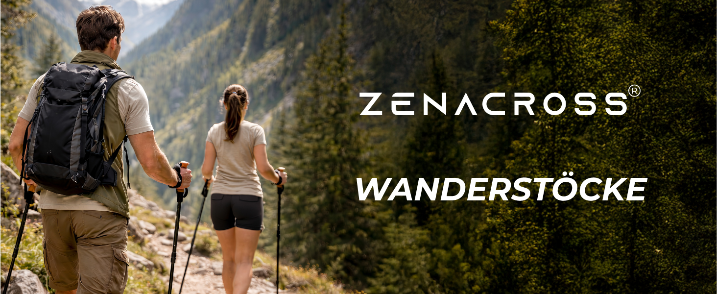 Телескопічні палиці для скандинавської ходьби та трекінгу Nordic Walking, ультралегкі, з натуральними корковими ручками, алюміній