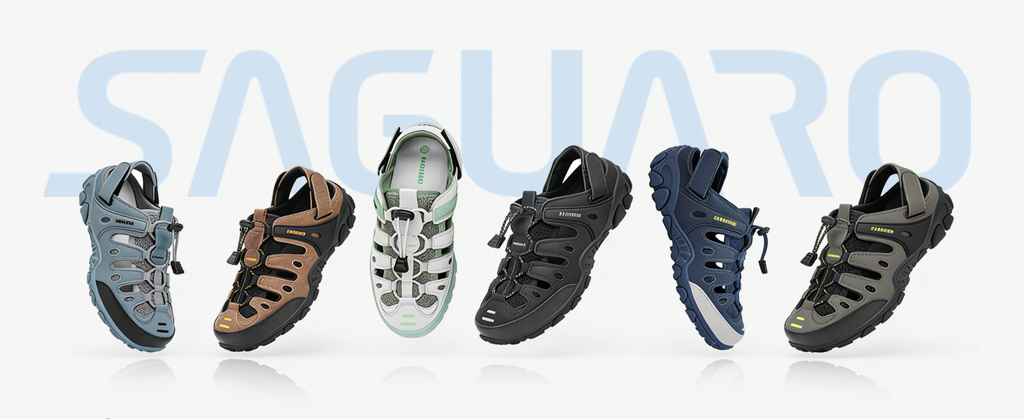 Сандалі SAGUARO чоловічі та жіночі зручні дихаючі для активного відпочинку, спорту, трекінгу та піших прогулянок 43 EU чорні