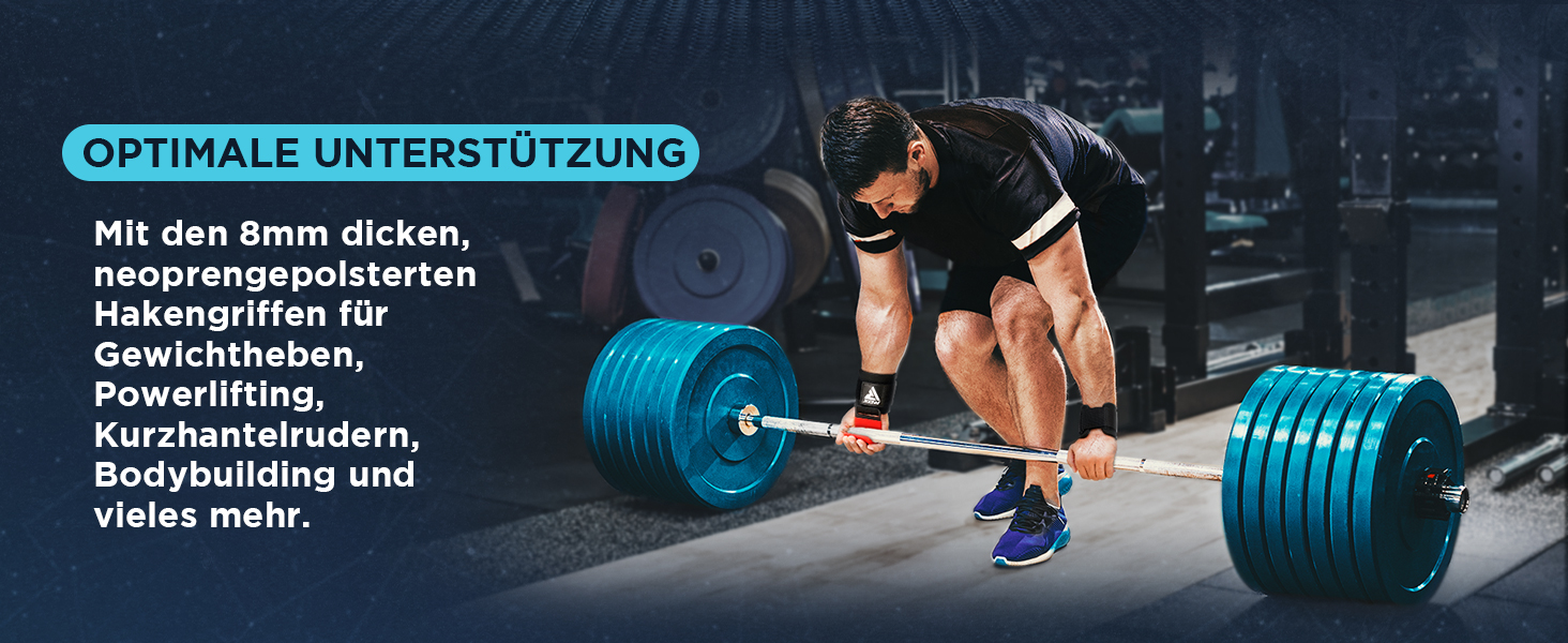 Навантажувальні гачки для важкої атлетики RDX, 8 мм, захист зап'ястя, професійні гачки для підйому штанги, фітнес, пауерліфтинг, чоловічі/жіночі, антиковзкі, армійного кольору