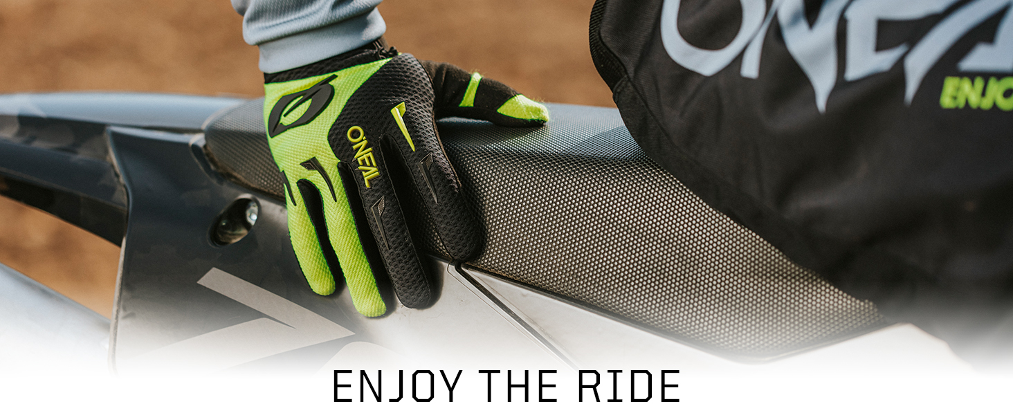 Рукавички O'NEAL для мотоцикла та велосипеда: MX, MTB, DH, FR, Downhill, Freeride. Міцні, гнучкі, дихаючі, блакитно-чорні