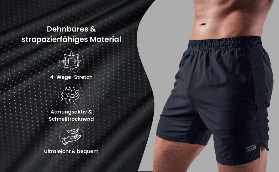 Шорти спортивні чоловічі Satire Gym з кишенями, для занять фітнесом, бігом, бодібілдингом (XL, пісочний)