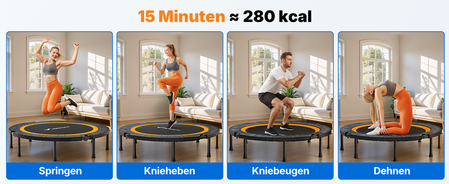 Міні-трамплін MERACH 102/122 см - фітнес-трамплін, до 150 кг, без ручки