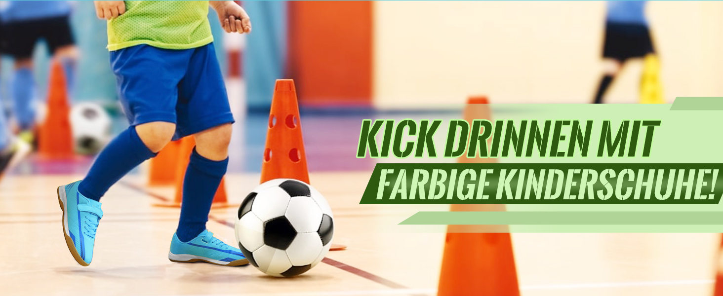 Дитячі футзальні бутси JABASIC для хлопчиків та дівчаток - Indoor 37 EU, колір: лайм