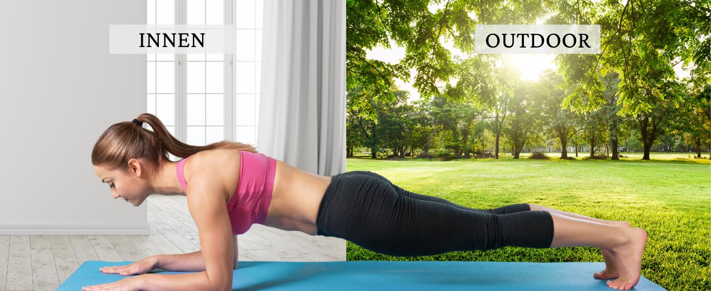 Килимок для йоги 60x185 см – фіолетовий, нековзний, товстий. Килимок для фітнесу, спорту, тренувань, залу.