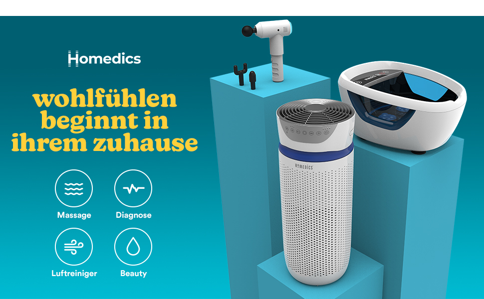 HoMedics Шиацу масажер для шиї та плечей з підігрівом, 3 інтенсивності, 3 масажні головки, опція для олії, проти напруги та для розслаблення