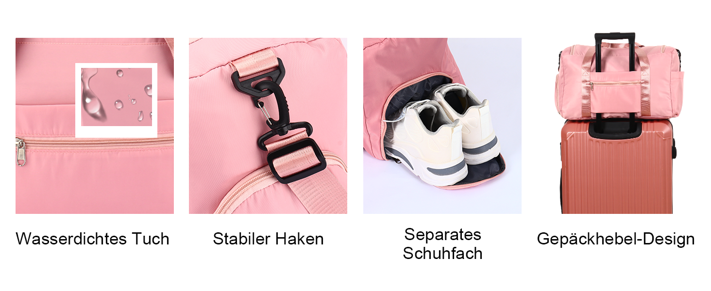 Персоналізована спортивна сумка з ім'ям для жінок та чоловіків, велика водонепроникна сумка для подорожей, фітнесу та йоги з відділенням для взуття та мокрих речей