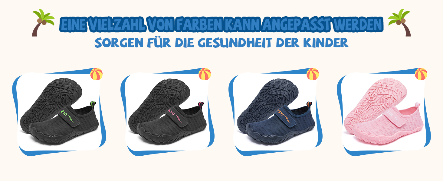 Дитячі шкарпетки-мокасини Raqua для плавання та водних розваг, чорно-рожеві, 31 EU