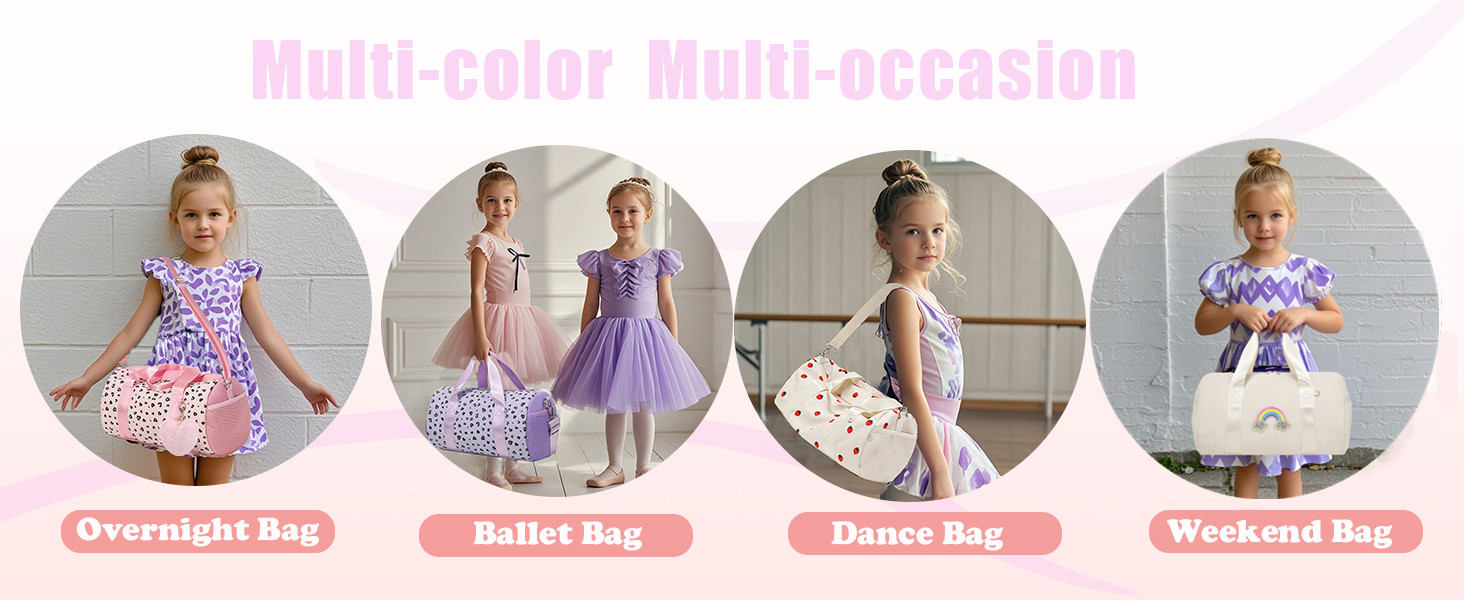 Сумка для балету для дівчаток, танцювальна сумка, дитяча сумка з дизайном полуниці, спортивна сумка для дівчаток, дитяча сумочка