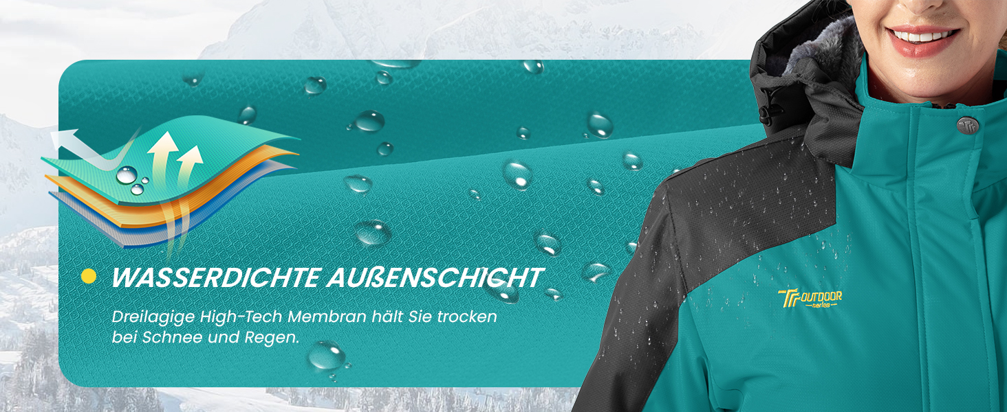 Жіноча тепла зимова куртка Rdruko Softshell з капюшоном, водонепроникна, для сноуборду, рожева, розмір M