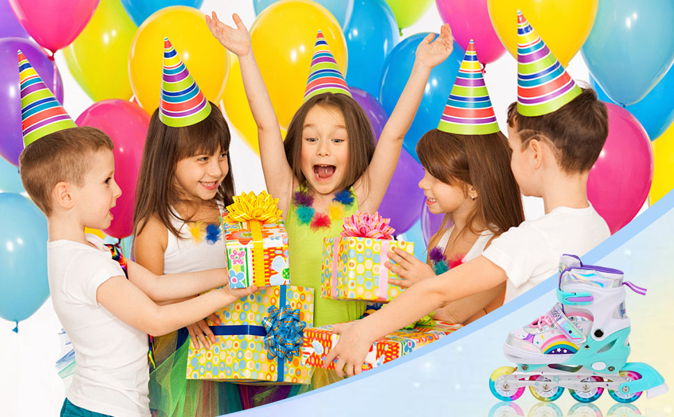 Дитячі ролики Kinder для дівчаток, регульовані, 4 розміри, для використання в приміщенні та на вулиці