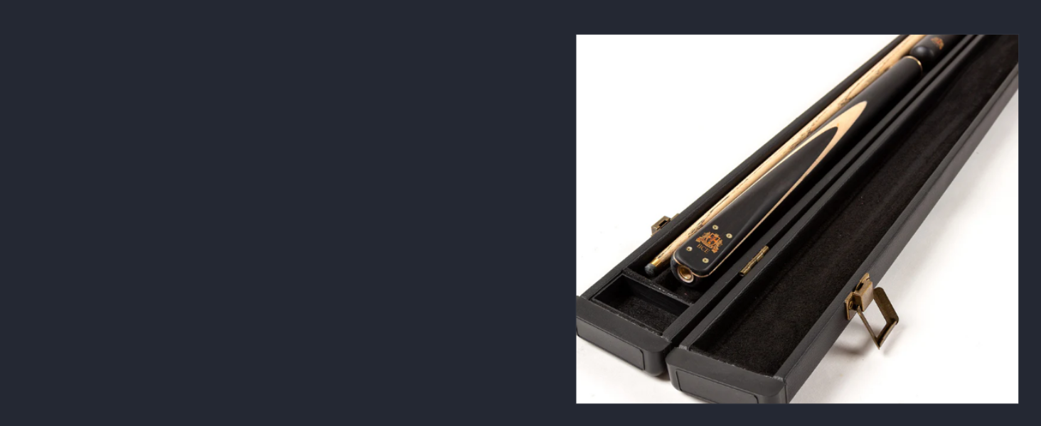 Більярдний кий BCE Heritage Sapele Snooker, магоні, ¾ розміру, 145 см - наконечник 9,5 мм, з подовжувачем 15 см та жорстким кейсом + аксесуари: наконечники ROS Elch, кубик крейди та крейда Riley