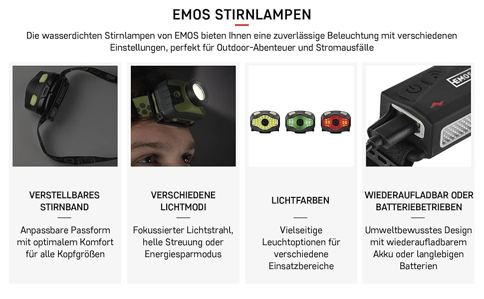 LED кемпінговий ліхтар EMOS - багатофункціональний, портативний, 3 режими, 215 лм, 305 м, 90 годин, на батарейках (3x AA), для відпочинку на природі, чорно-жовтий