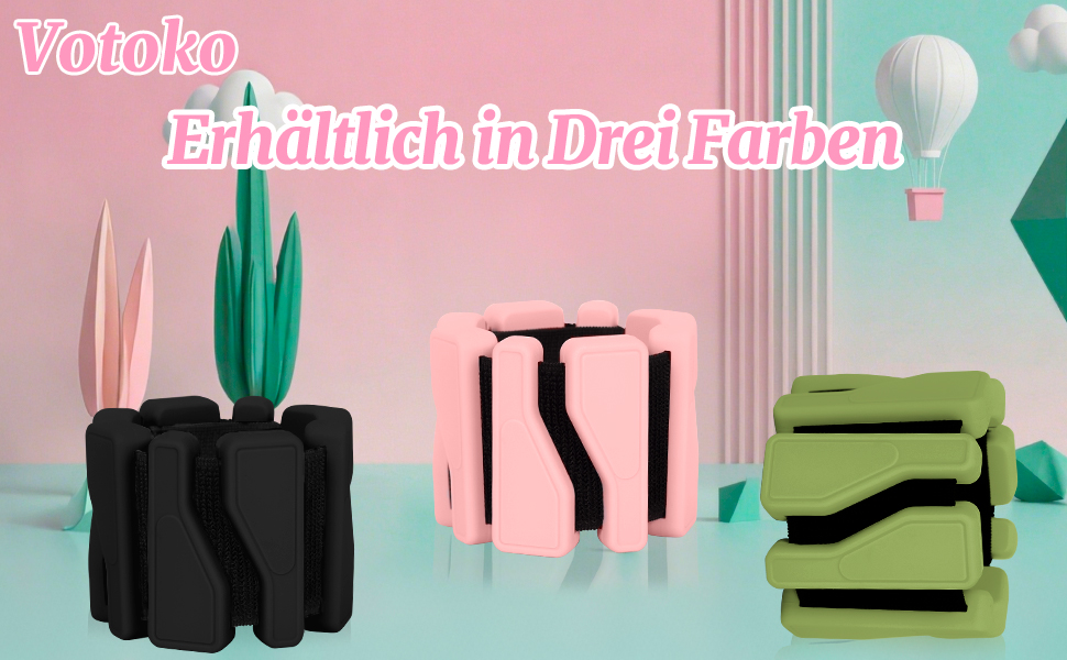 Набір манжет для ваги 2 шт. (0,46 кг кожна), регульовані ваги для зап'ястя, фітнес-браслети з вагою, ваги для ніг для танців, балету, пілатесу, кардіо, аеробіки, ходьби, зелені (рожеві)