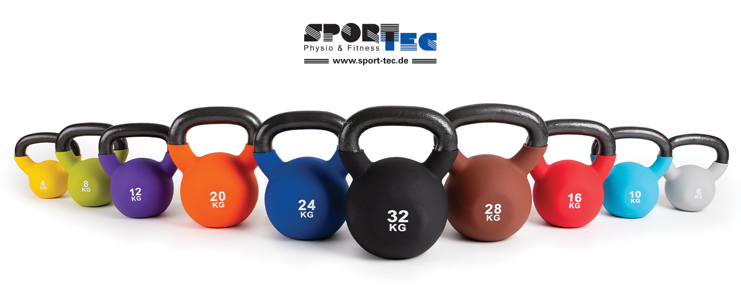 Гиря Sport-Tec 6 кг, сіра – для фітнесу, бодібілдингу, тренувань
