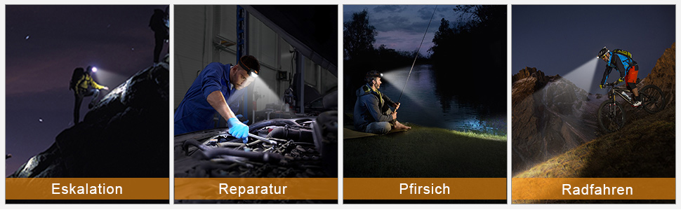 LED налобний ліхтар Suright, 2 шт. 140 люмен, 3 режими, водонепроникний, для бігу, риболовлі, кемпінгу, полювання, альпінізму, прогулянок з собакою