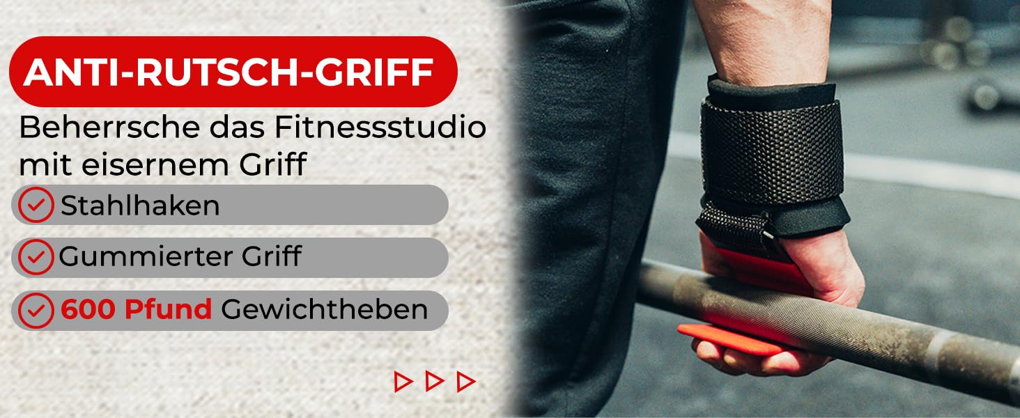 Набори для важкої атлетики BEAST RAGE: хрестовини, ремені для зап'ястя, неопренові пов'язки, неслизькі фітнес-бандажі для чоловіків та жінок (червоний)