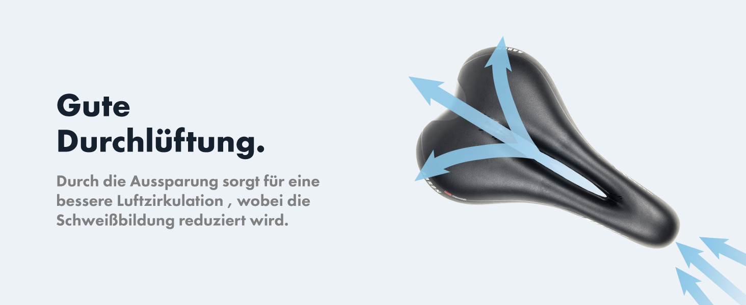 Велосипедне сідло AARON - ергономічне сідло для жінок та чоловіків, гелеве, водонепроникне. Підходить для трекінгового велосипеда, гірського велосипеда, міського велосипеда, електровелосипеда