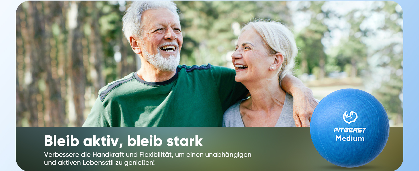 Набір для тренування рук FitBeast (6 шт.) - для силових вправ, регенерації та зняття стресу. Підходить для чоловіків, жінок та людей похилого віку.