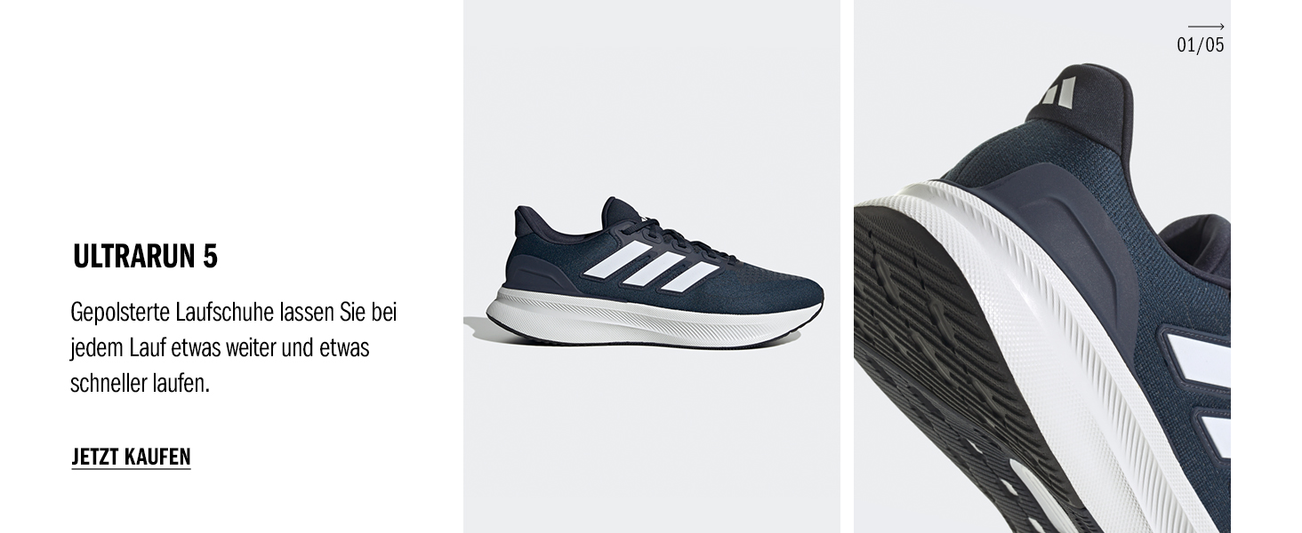 Дитячі кросівки Adidas Ultrarun 5 - блакитний, чорний, помаранчевий (32 EU)