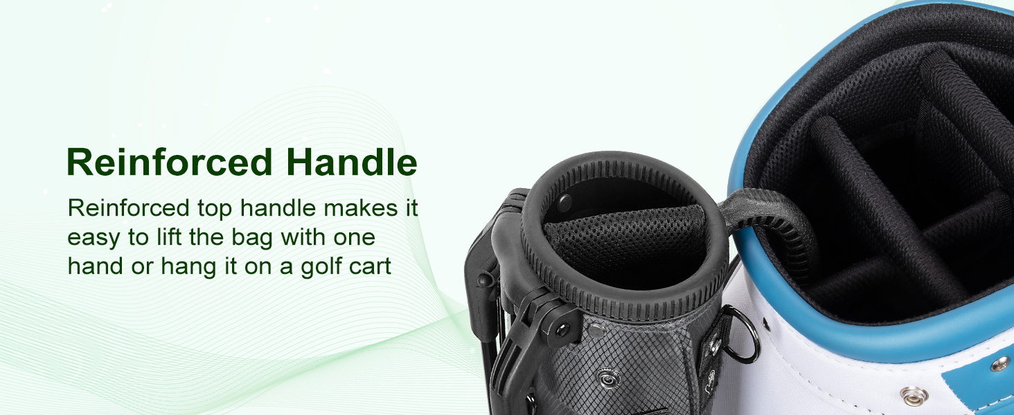 Сумка для гольф-клубів на 7 місць, компактна, для поля та тренувального майданчика, легка, з ергономічним двошаровим ременем (Сіра)