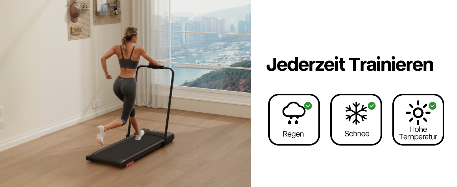 Бігова доріжка для дому, складана, 3-в-1 Walking Pad із регульованими підлокітниками, 5% нахилом, пультом ДУ, LED-дисплеєм для ходьби, бігу, роботи вдома