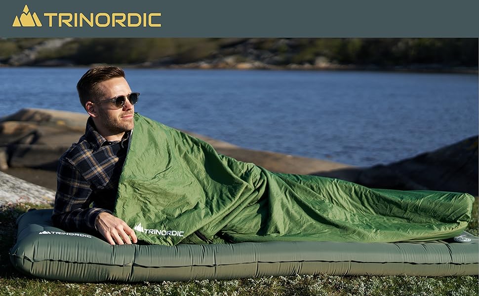 Сплячий мішок Trinordic 700g Ultraleicht – для дорослих, кемпінг, походи, bikepacking, подорожі
