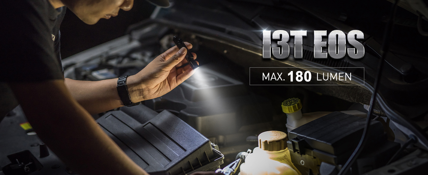 Ліхтарик Olight I3T EOS 180 люмен, міні, водонепроникний IPX8, 16 годин, пісочний колір - для кемпінгу, туризму