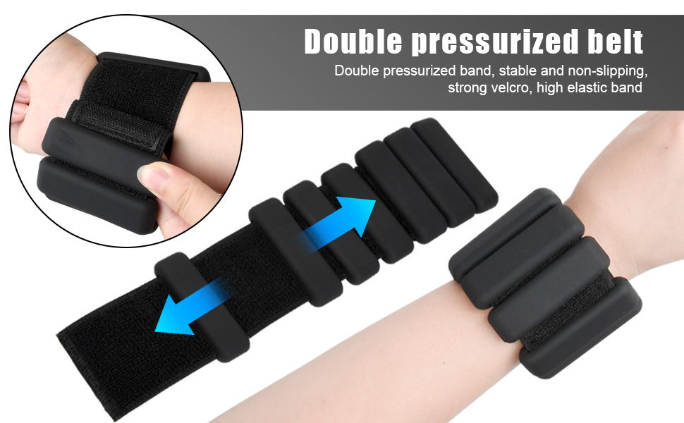 Набір манжет для обтяження зап'ястя Granvoo (2 шт.), регульовані, для фітнесу, йоги, танців, аеробіки