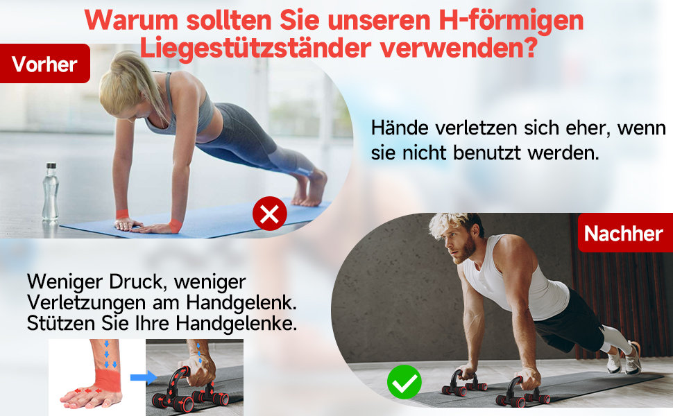 Флінтронік Підставки для віджимань, дошка для віджимань, складані, портативні, багатофункціональні, для тренувань всього тіла