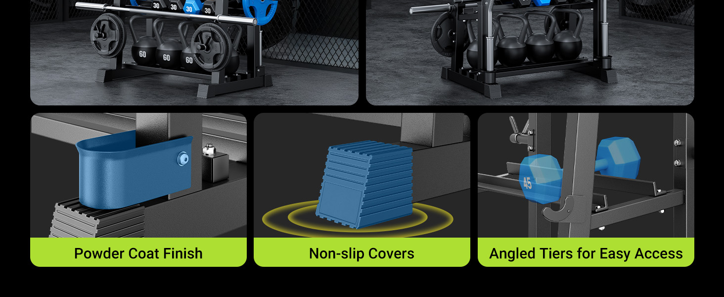 Стойка для гантелей Dripex на 3/5 рівнів, сумісна з гантелями, гирями та штангами, макс. 500 кг, регульована. Багатофункціональна