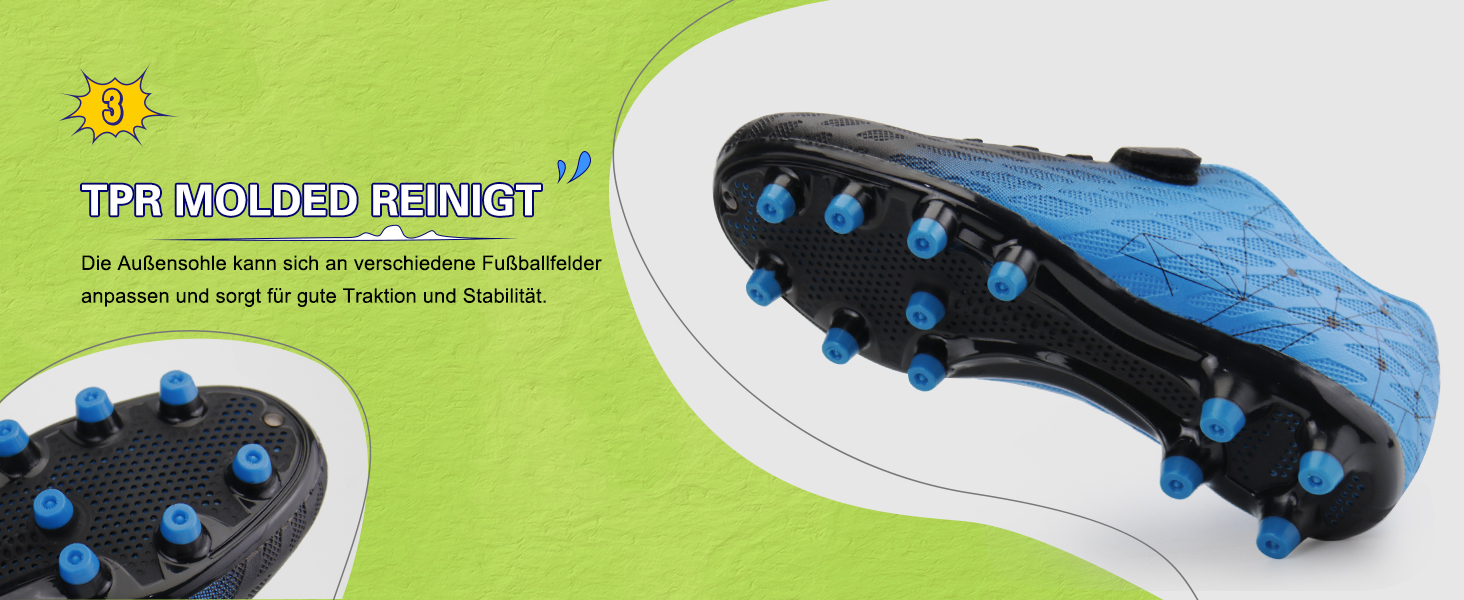 Дитячі футбольні бутси JABASIC Firm Ground для хлопчиків та дівчаток, 31 EU, помаранчеві