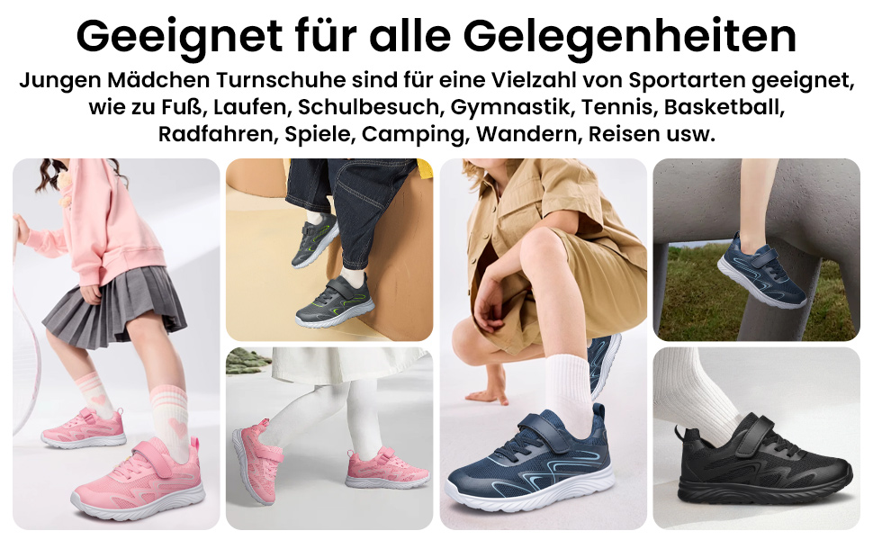 Дитячі кросівки Raoendis для хлопчиків та дівчаток - спортивні, для занять у залі, легкі, з дихаючим матеріалом (29 EU, Рожевий)