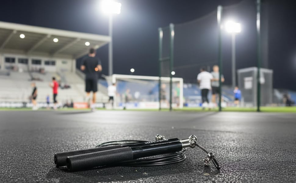 Стрибкун-скакалка Speed Rope для дорослих з кульковими підшипниками, сталевий трос та алюмінієві ручки для кросфіту, фітнесу, MMA та боксу, з сумкою