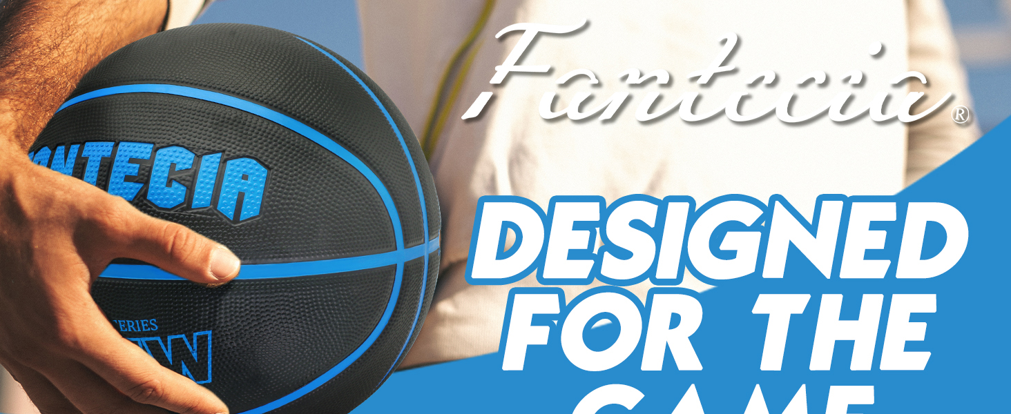 М'яч баскетбольний Fantecia, розмір 7, для дорослих, тренувальний, для гри в приміщенні та на вулиці, з насосом