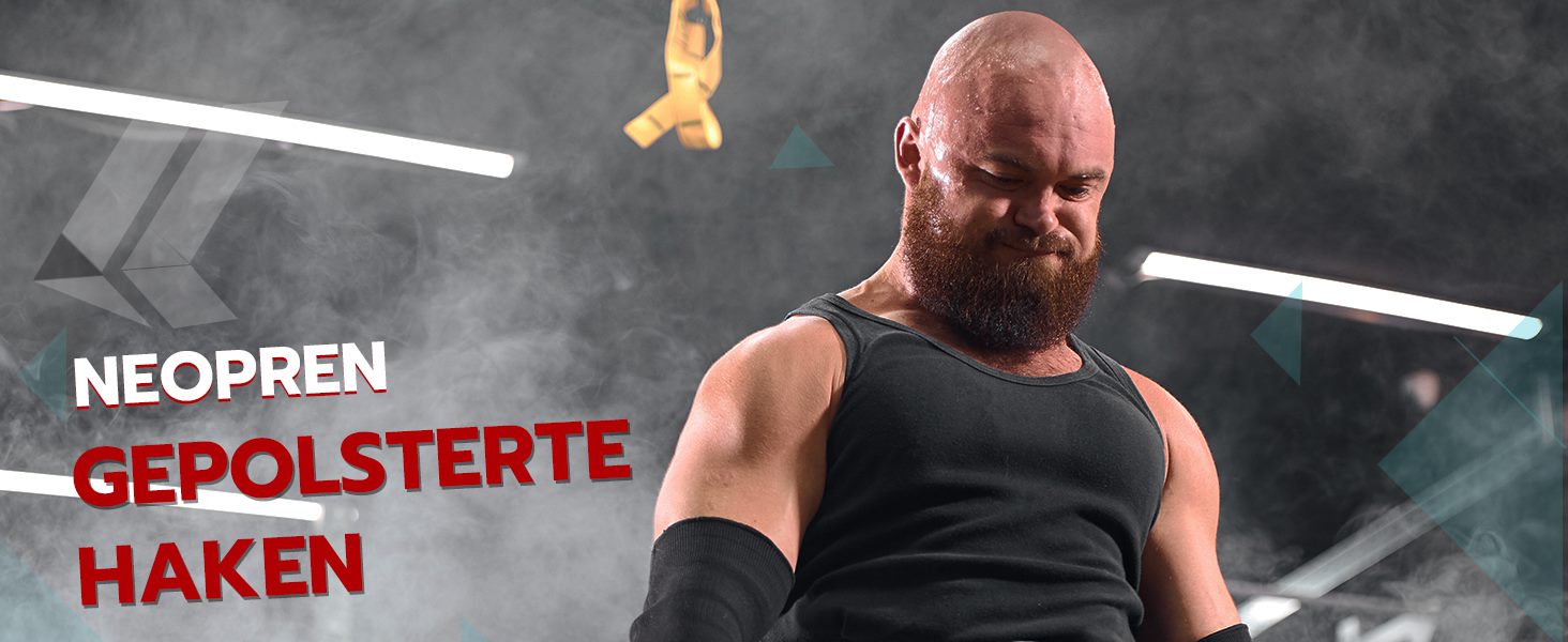 Набори гачків для важкої атлетики AQF – нековзкі ручки з гумовим покриттям, 8 мм неопренова подушка – гачки для підйому штанги для чоловіків та жінок (пара), ідеальні для підйому ваги та силових видів спорту, синій