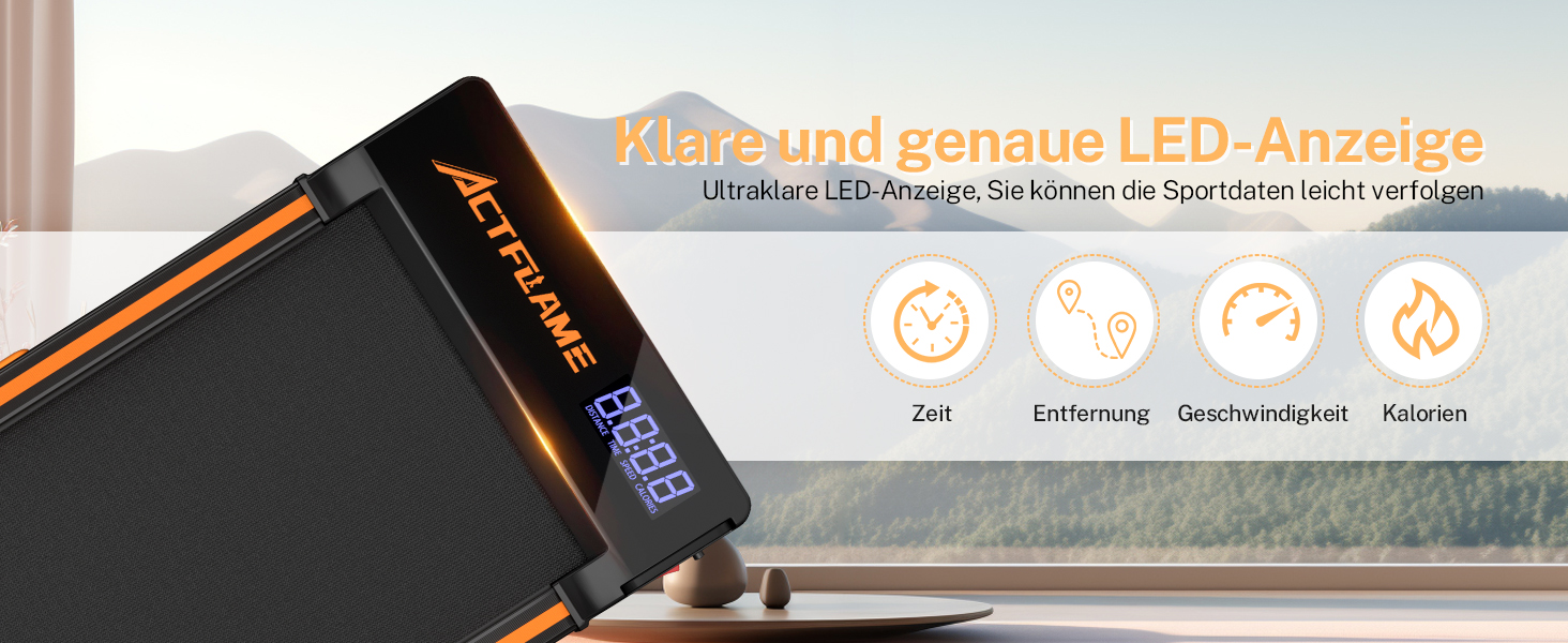 Walking Pad: Компактний біговий тренажер для дому та офісу, 2.5 PS, регулювання нахилу, чорний