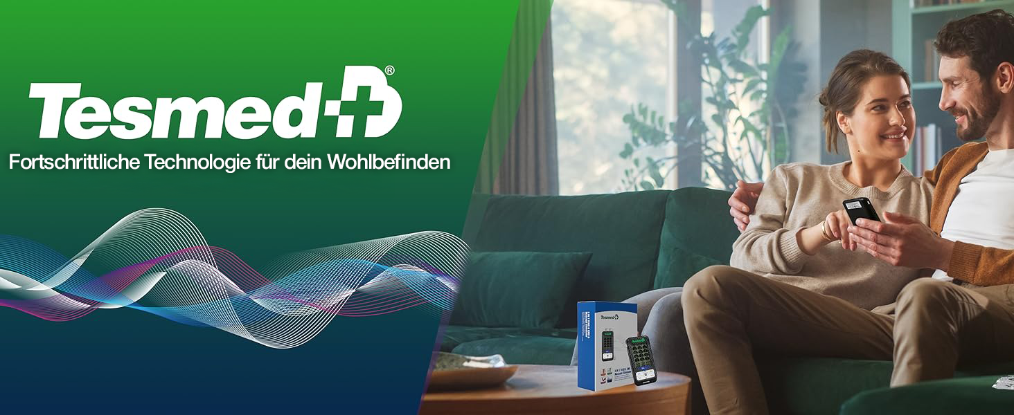 TESMED Trio 6.5: Електричний м'язовий стимулятор з USB-зарядкою - 36 програм, 40 рівнів інтенсивності, 4 електроди - EMS, TENS та масаж для фітнесу та зняття болю